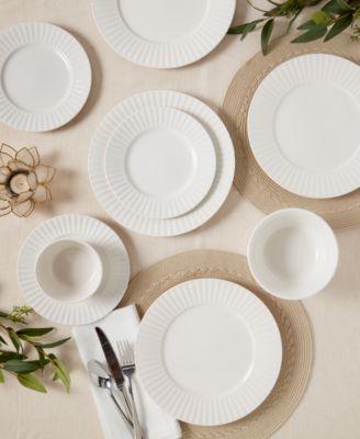 Round Embossed 32 Pc. Dinnerware Set, Service for 8, Exclusively at Macy's