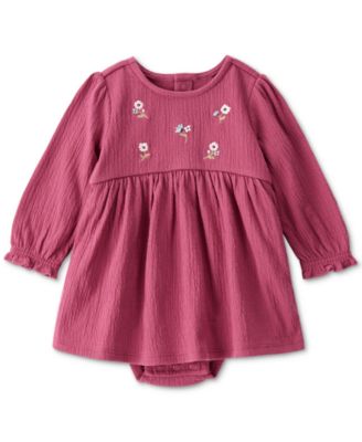 Carter's - Baby Girls Embroidered Floral Bodysuit Dress