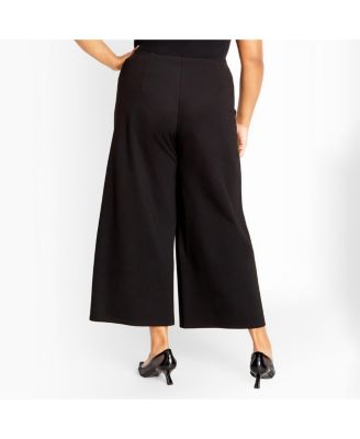 Plus Size Ponte Wide Leg Pant