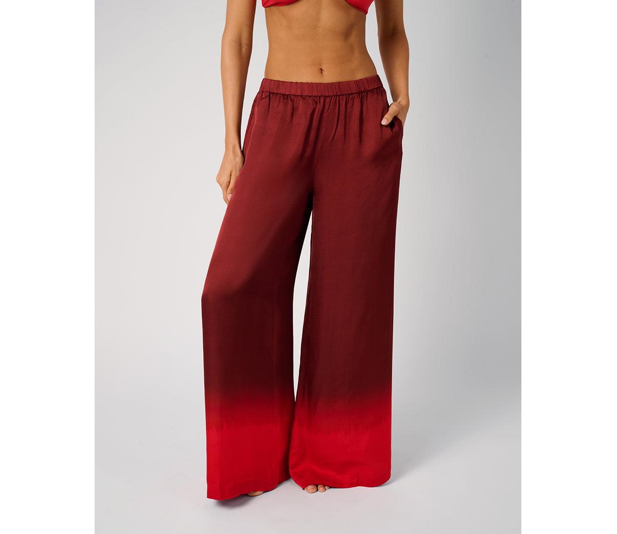 Beach Pants - Oxblood/cherry