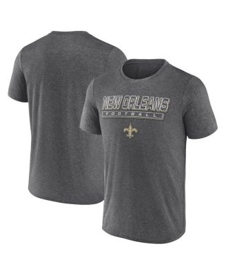 Fanatics - Men's Heather Charcoal New Orleans Saints Quick Repeat Long Sleeve T-Shirt
