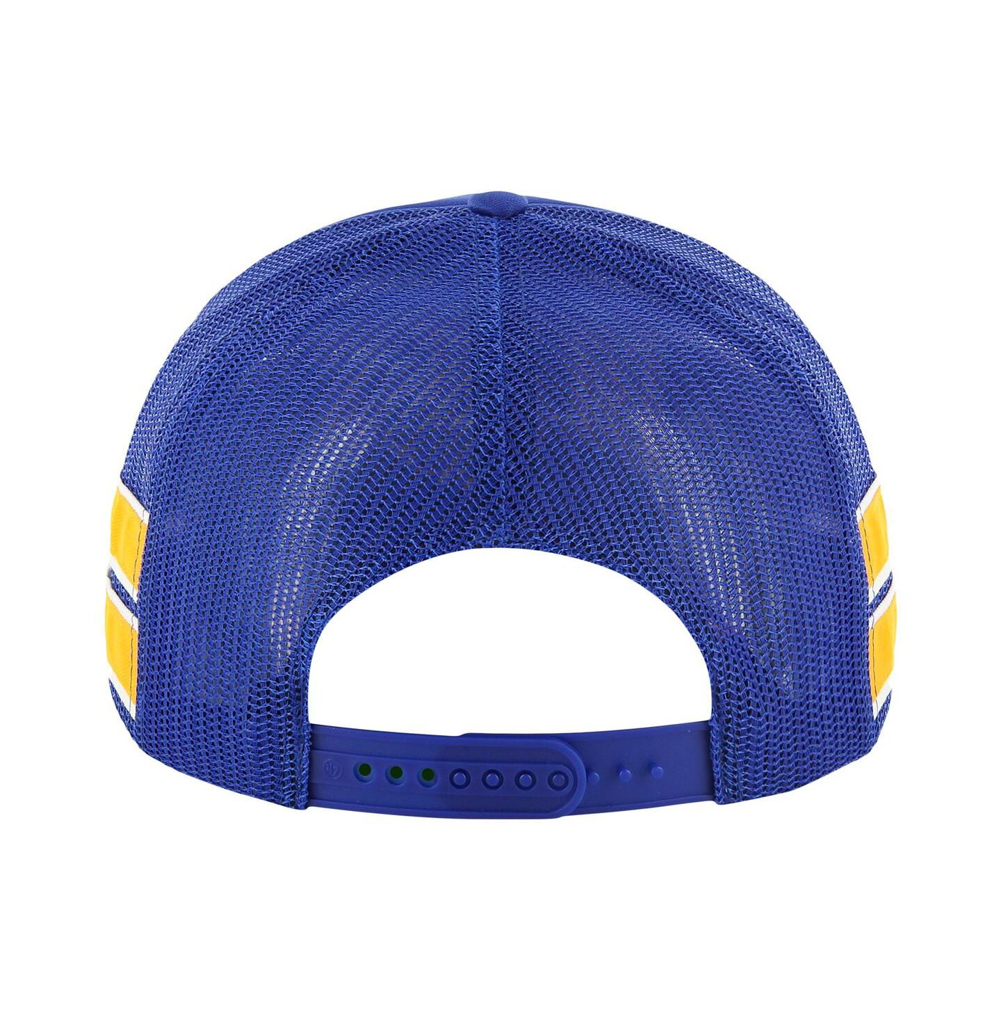 Мужская кепка '47 Brand Blue St. Louis Blues Sideband Stripes Trucker Snapback Hat — фото 3
