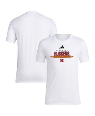 adidas - Men's White Nebraska Huskers Softball Pitcher's Circle T-Shirt