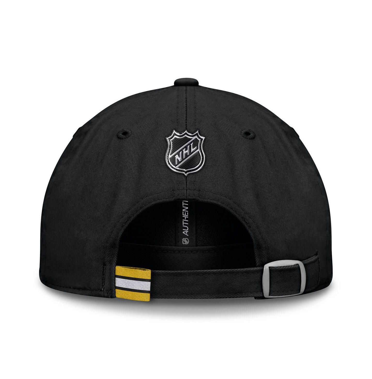Мужская кепка Fanatics Black Boston Bruins Authentic Pro Prime Adjustable Hat — фото 4