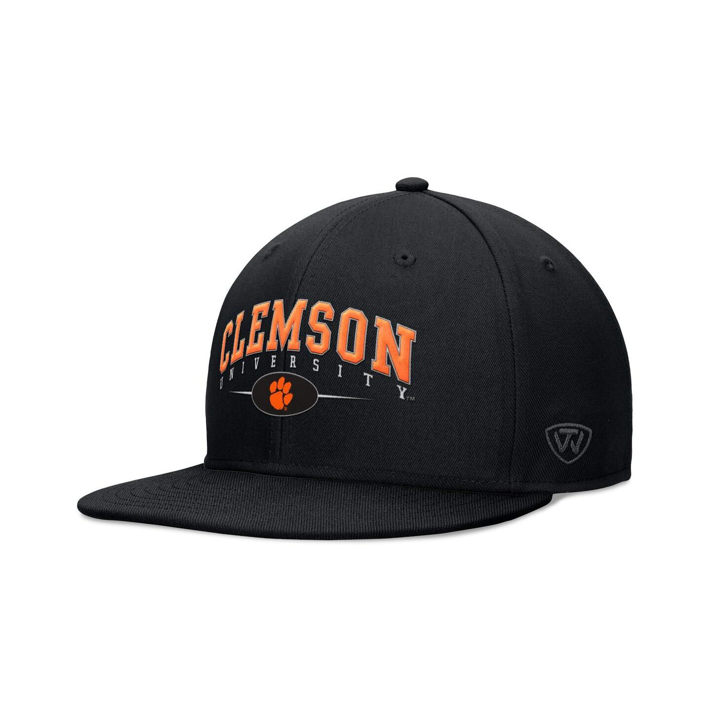Мужская кепка Top of the World Black Clemson Tigers Bullpen Snapback Hat — фото 1