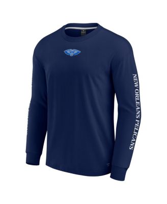 Men's Navy New Orleans Pelicans Elements Strive Long Sleeve T-Shirt