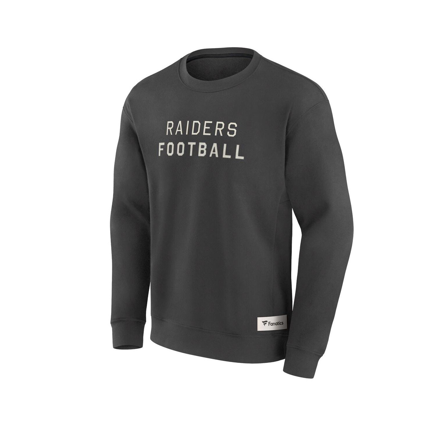 Men's Charcoal Las Vegas Raiders Elements Future Ground Lettering Pullover Sweatshirt