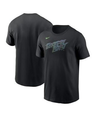 Nike - Men's Black Tampa Bay Rays City Connect Wordmark T-Shirt