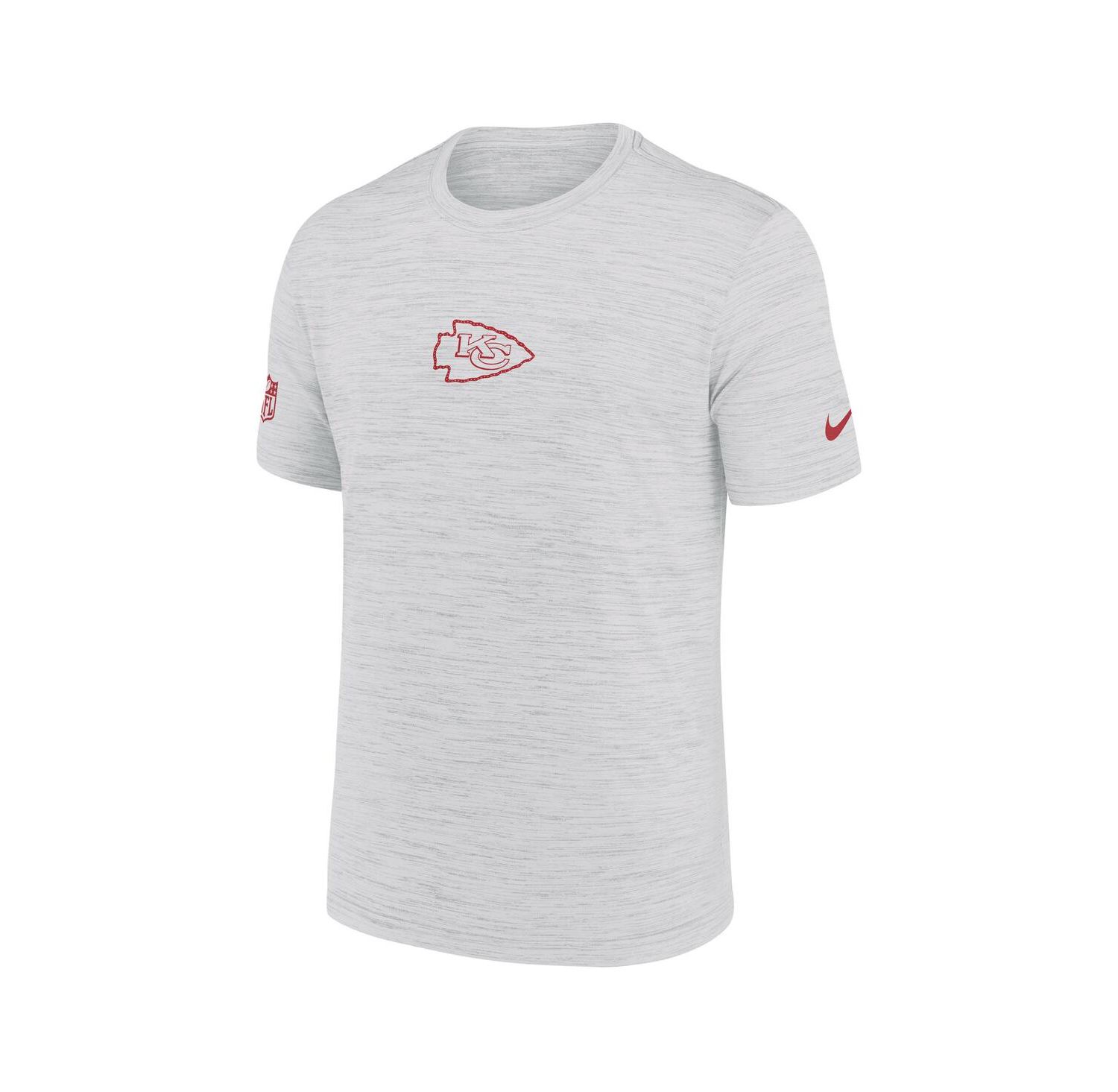 Men's Ash Kansas City Chiefs Sideline Velocity Performance T-Shirt