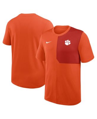 Nike - Men's Orange Clemson Tigers 2025 Sideline UV Performance Coach T-Shirt