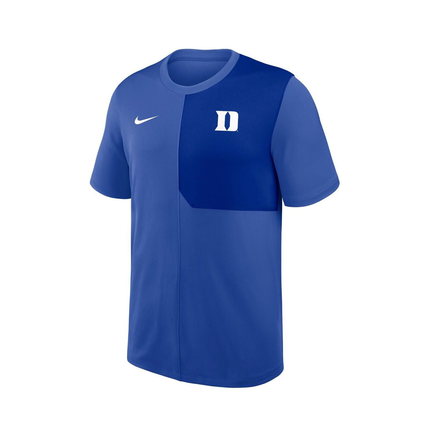 Мужская футболка Nike Royal Duke Blue Devils 2025 Sideline UV Performance Coach — фото 2