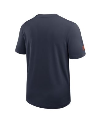 Men's Navy Chicago Bears Sideline UV Performance Coach T-Shirt