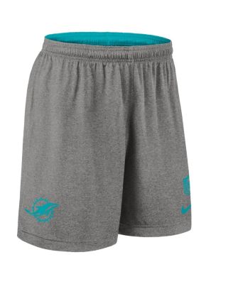 Men's Aqua Miami Dolphins Sideline Reversible Performance Shorts