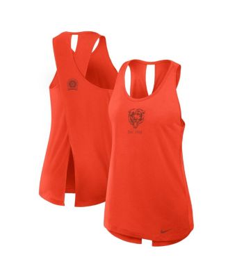Nike - Women's Orange Chicago Bears Glory Crisscross Performance Tank Top