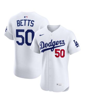 Nike - Men's Mookie Betts White Los Angeles Dodgers Home Elite Player Jersey