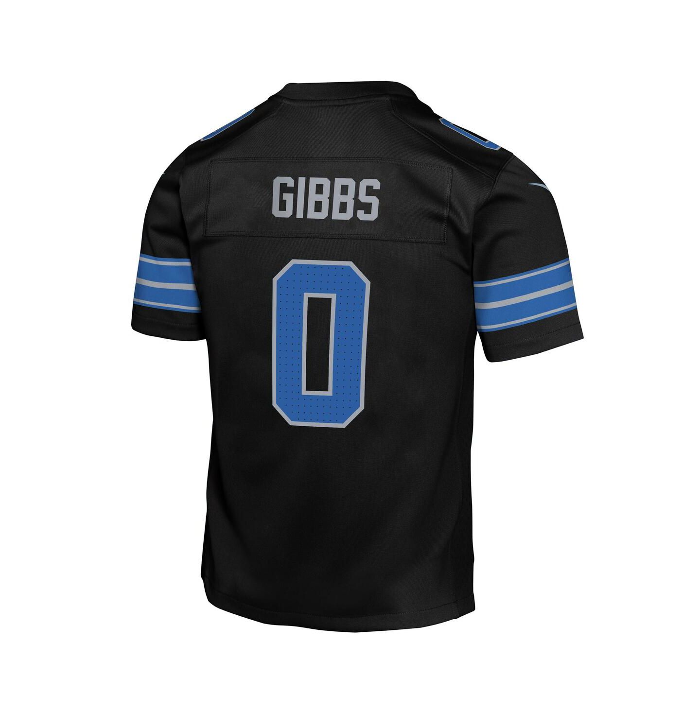 Детское джерси Nike Jahmyr Gibbs Detroit Lions Alternate Game, Black — фото 3