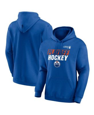 Fanatics - Men's Royal Edmonton Oilers 2025 Stanley Cup Playoffs Breakout Fleece Pullover Hoodie