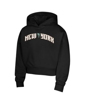 Big Girls Black New York Liberty Top Closer Fashion Pullover Hoodie