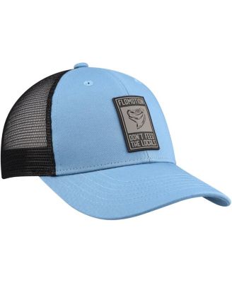 Men's Light Blue/Black Infested Trucker Adjustable Hat