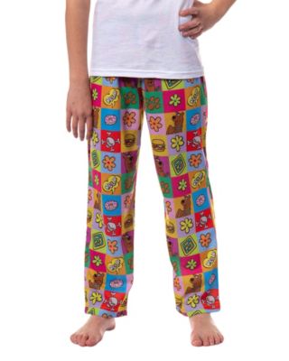 Big Girls All-Over Print Square Icons Lounge Pajama Pants Sleepwear