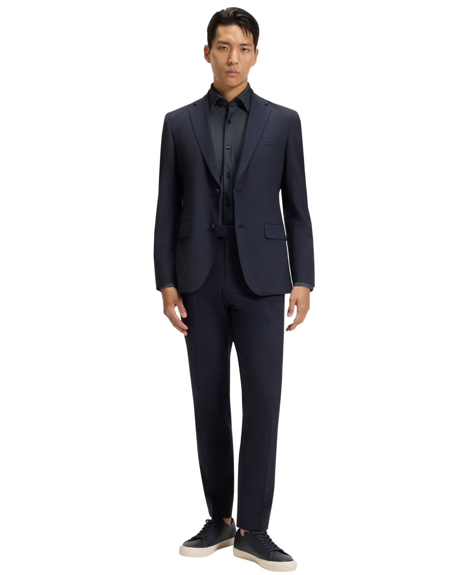 Men's Stretch Jersey Regular-Fit Dress Shirt