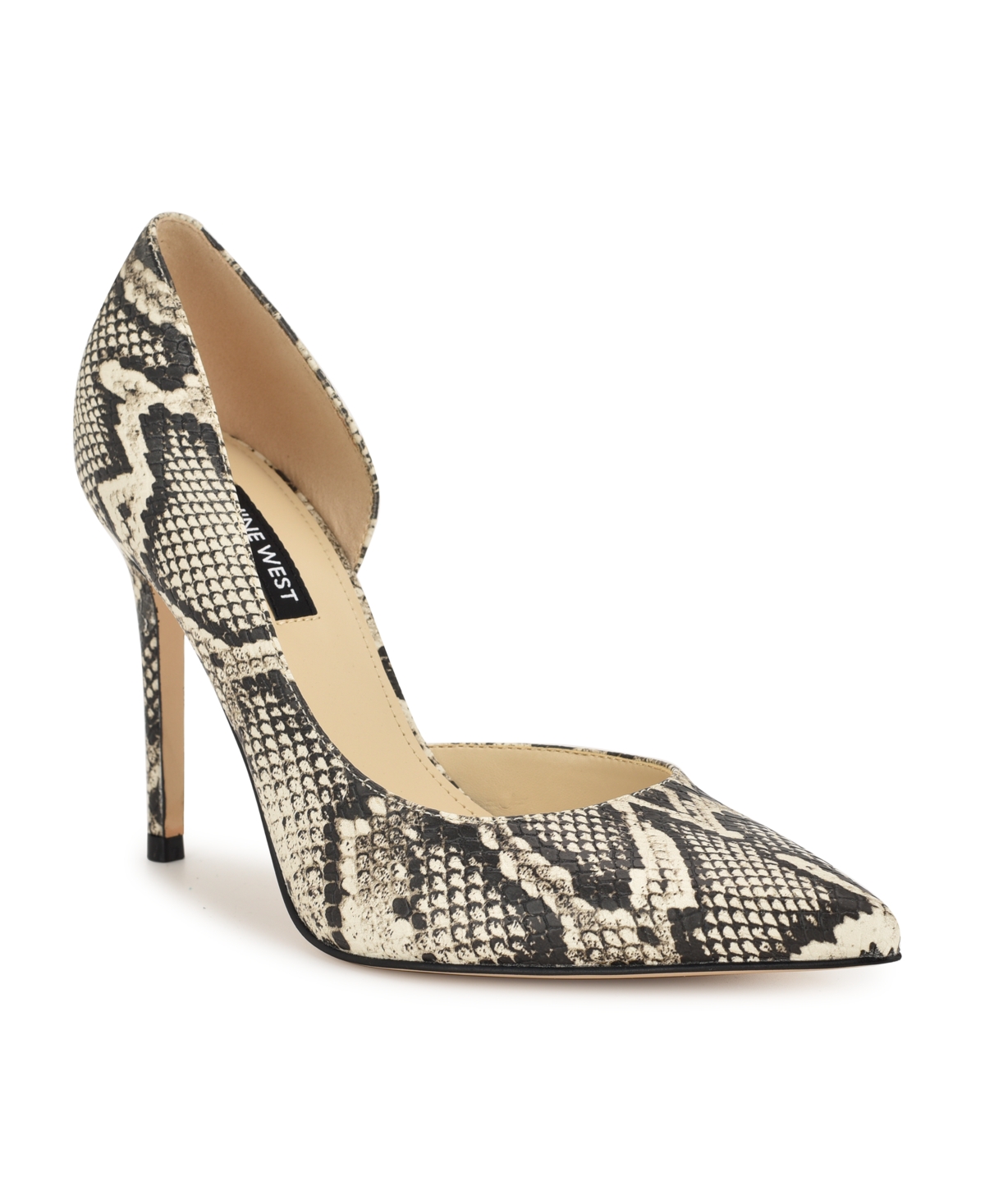 Women's Folowe d'Orsay Stiletto Pumps - Leopard Patent
