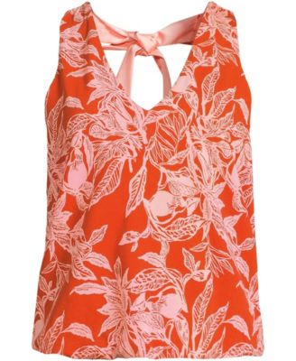 Plus Size Lightweight Jersey Blouson Vneck Tank