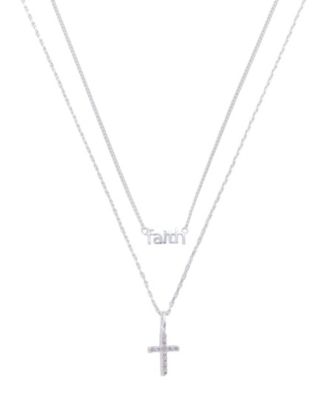 Faithfully Yours Cubic Zirconia Necklace and Earrings Set