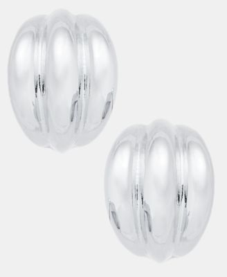 Shiny Button Earrings