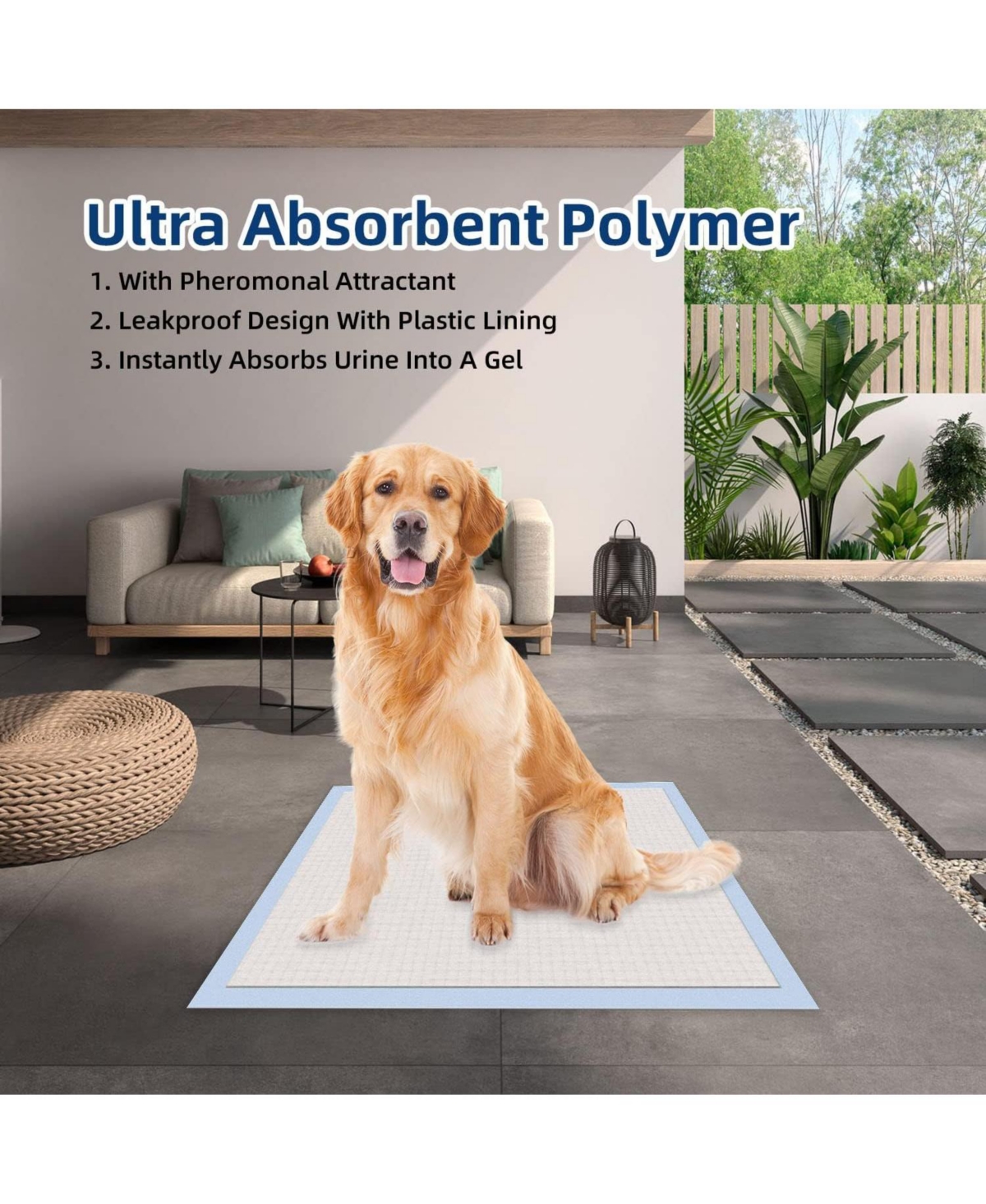 HoneyCare New Born All-Absorb, Small Dog and Puppy Training Pads, Ultra Absorbent and Odor Eliminating, Leak-Proof 5-Layer Potty Training Pads with Qu