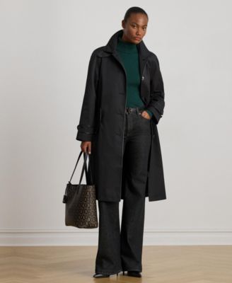 Women's Buttoned Maxi Trench Coat