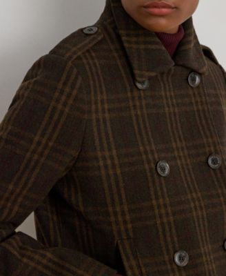 Women's Short Double-Breasted Wool Coat