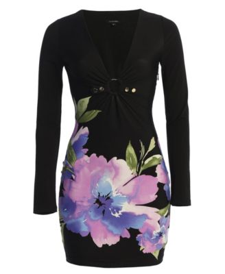 Women's Print Exotic Flower Dress