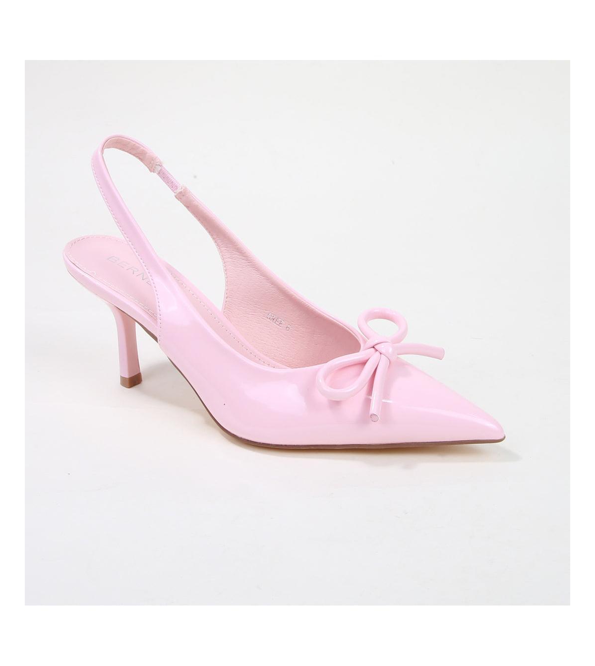 Cree Bow Accent Slingback Pumps - Pink