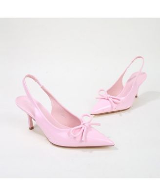 Cree Bow Accent Slingback Pumps