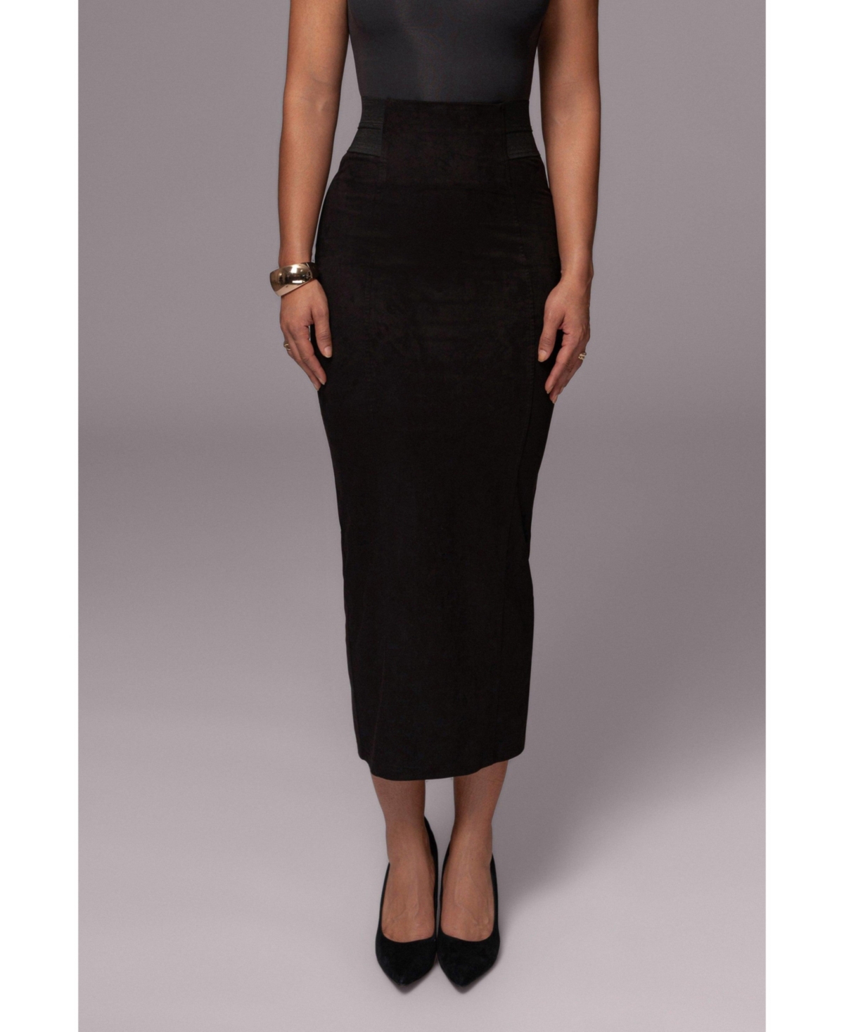 Women's Phoenix Suede Skirt - Black