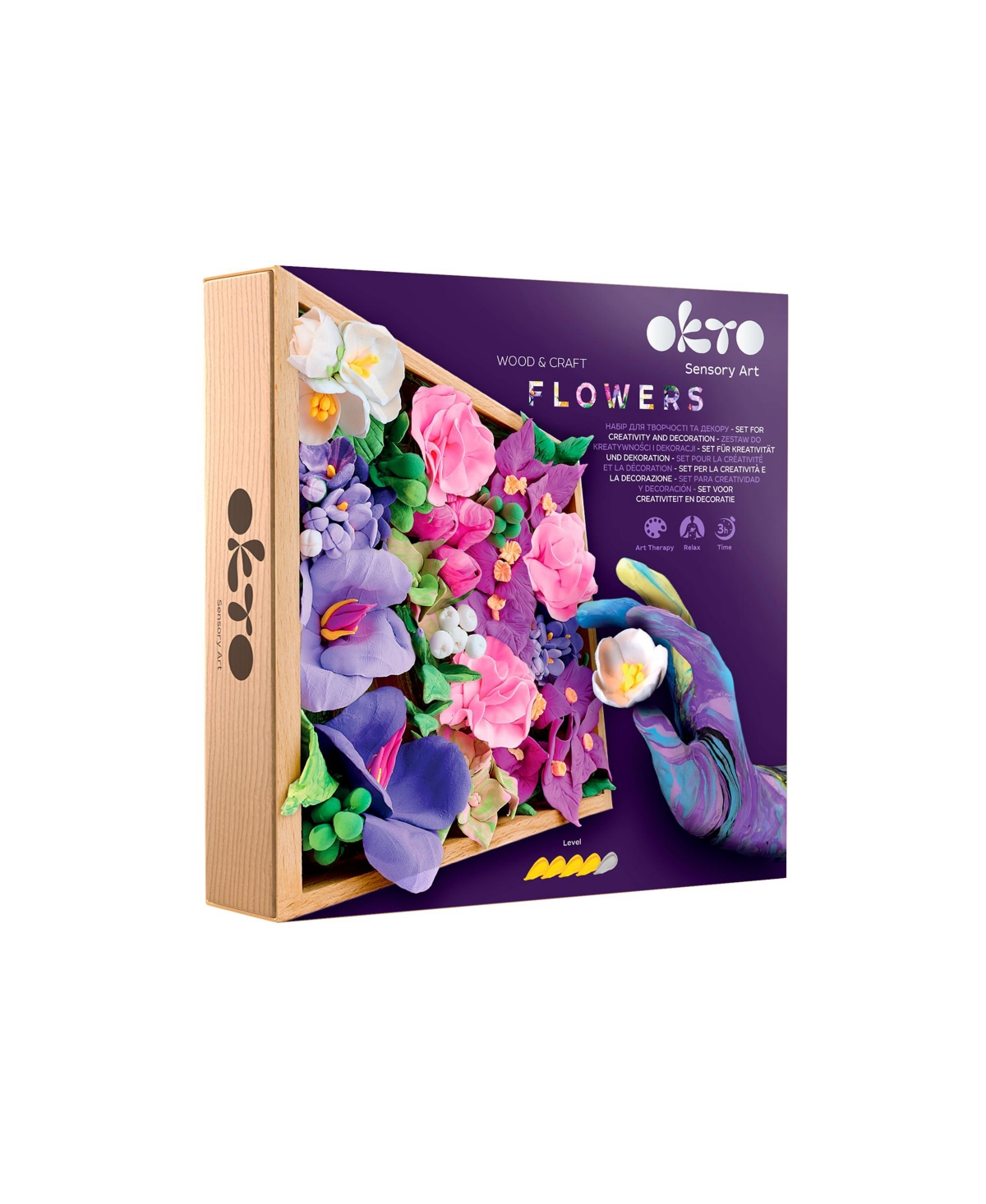 Okto Sensory Art 3D Woodcraft "Inspiration" – Flowers Craft Kit
