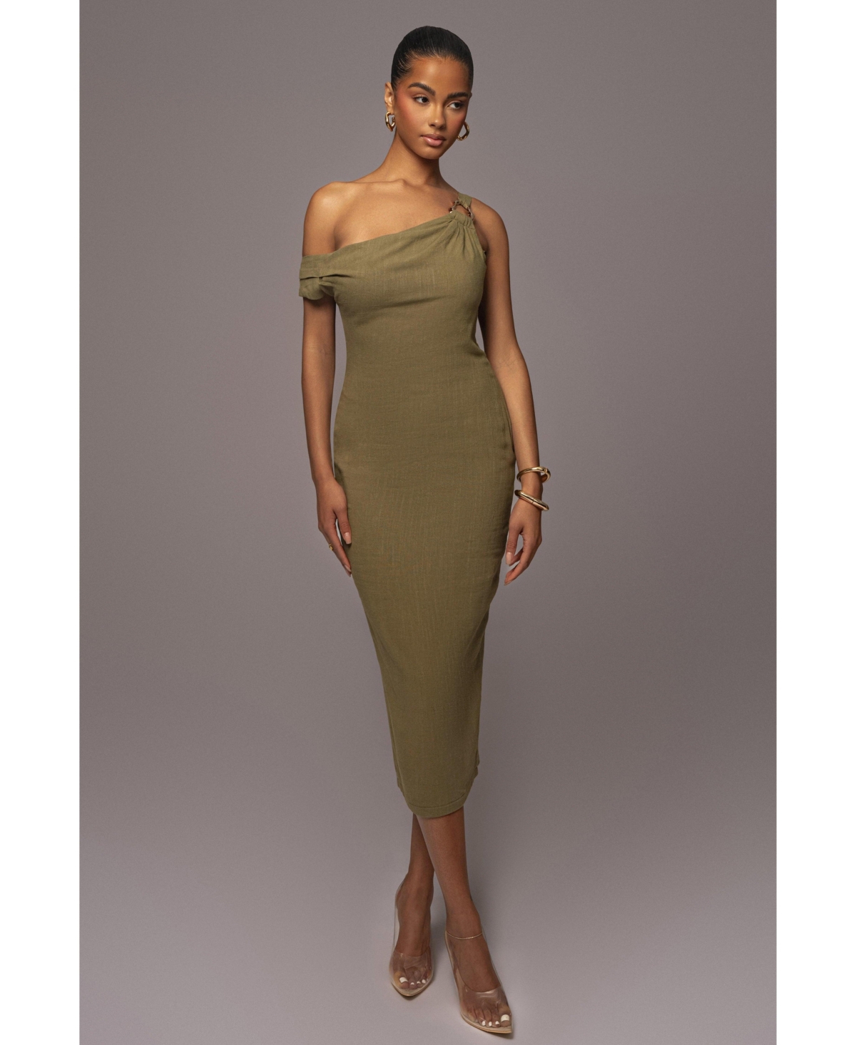 Women's Escape Linen Dress - Olive