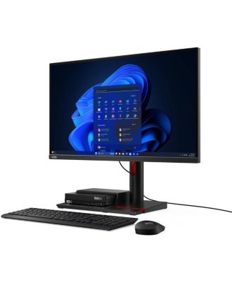 ThinkCentre M70q Gen 5 Tiny Desktop Computer, Intel Core i7-14700T 1.3GHz, 32GB RAM, 1TB SSD, Windows 11 Pro, Black