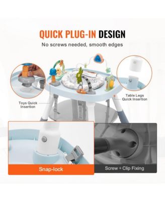 Kids Activity Center Interactive Play Center Table with Toys Music Songs