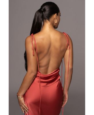 Women's Irresistible Satin Maxi Dress