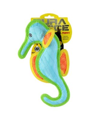 Seahorse, 2-Pack,  Durable Plush Squeaky Dog Toy