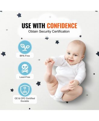 Two-Sided Soft Baby Play Mat for Crawling and Activity Kids Floor Mat