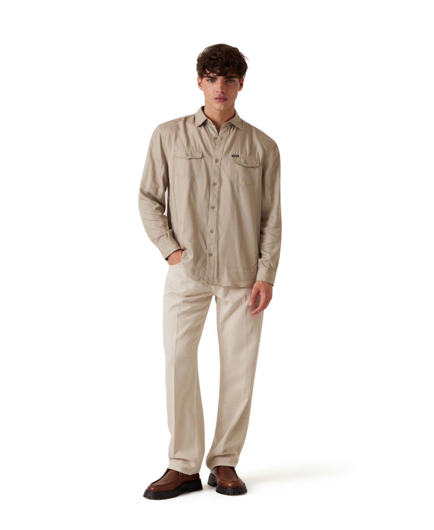 Men's Washed Fluid Shirt