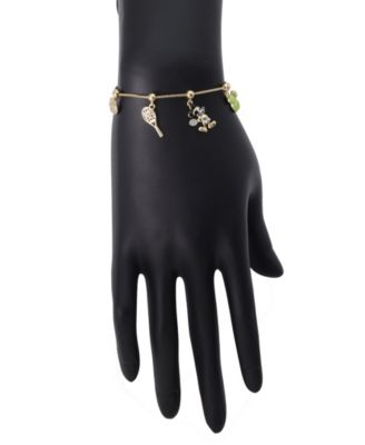 Mickey Mouse Cubic Zirconia Tennis Charm Bolo Bracelet