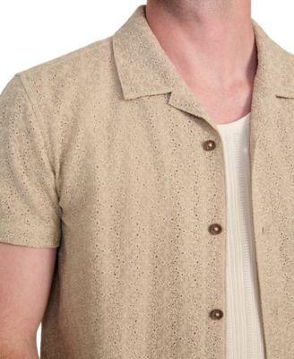 Men's Wesley Crochet Resort Shirt