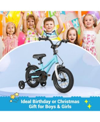 Kids Bike 12-Inch Children Training Bicycle with 2 Brake for 3-8 Years Old