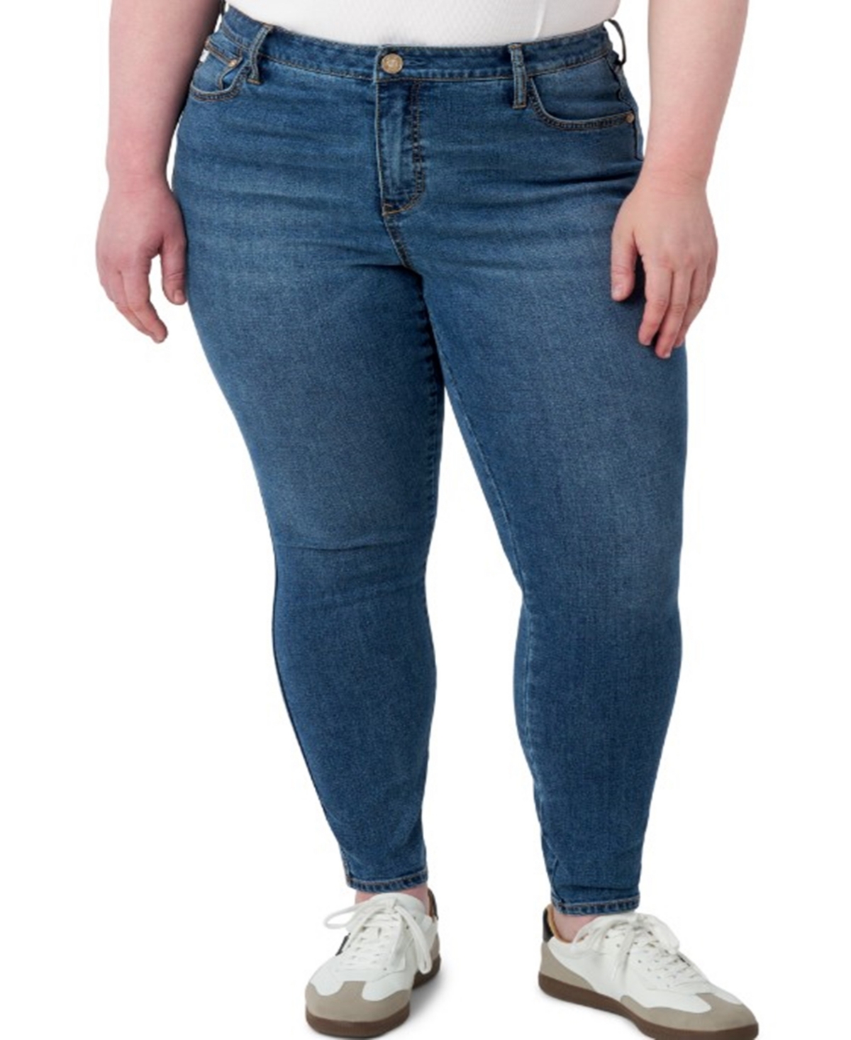 Plus Size Bombshell Skinny Jeans - Honey