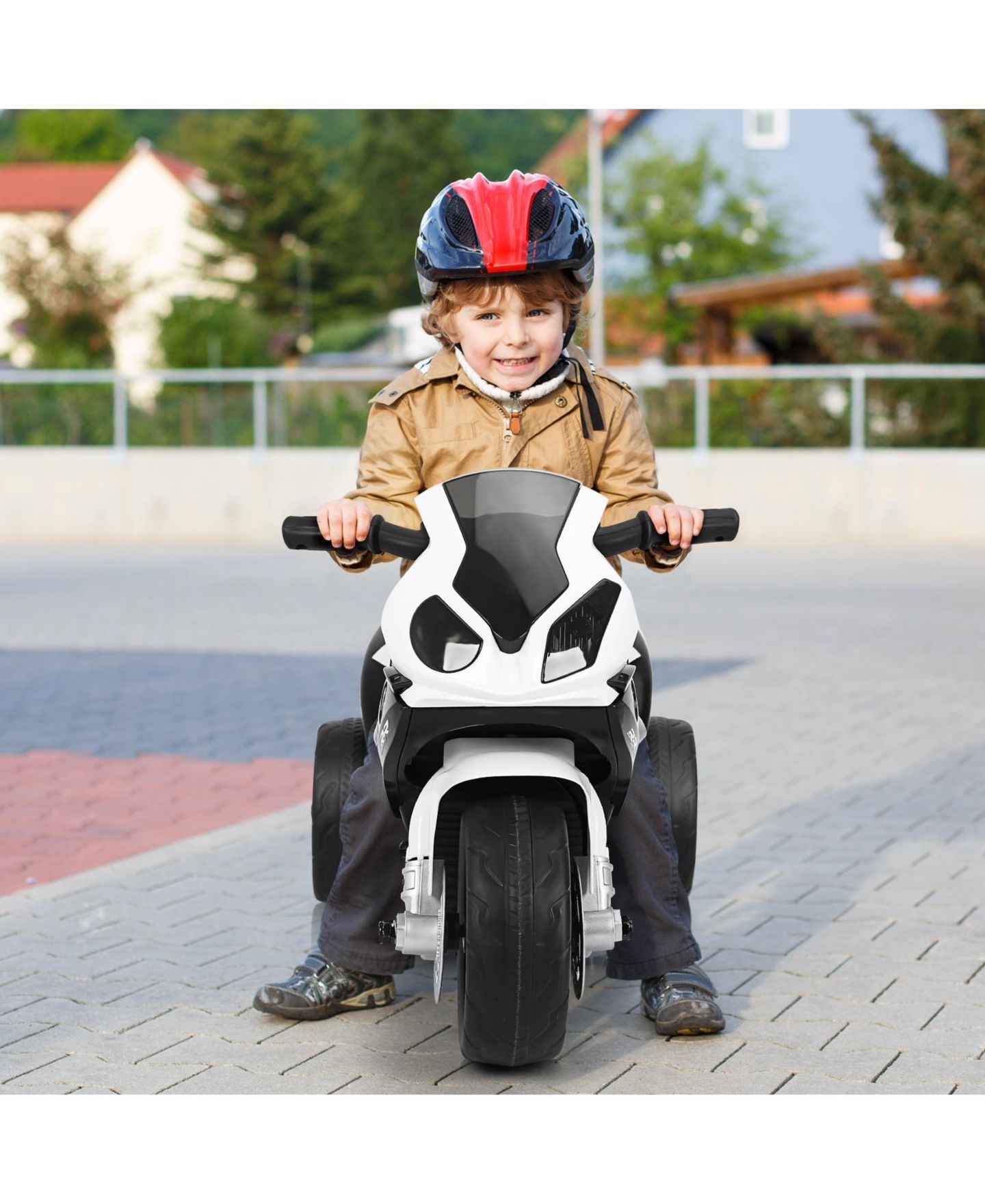 Детская игрушка Mecale 6V 3-Wheel BMW Licensed Electric Ride-On Motorcycle, 44 lb. Capacity, Ages 18-36 Months, цвет: Чёрный — фото 5