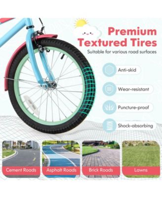 Kids Bike with Adjustable Handlebar and Saddle Blue